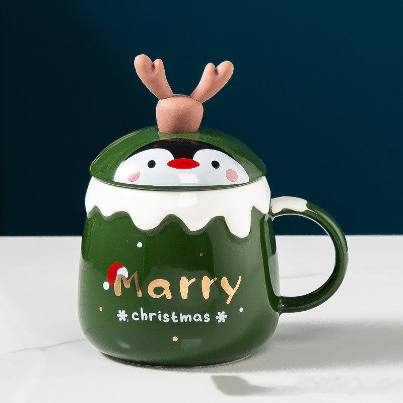 Cute Peeping Christmas Mug