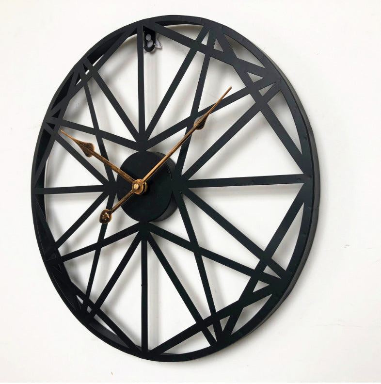 Silent Iron Wall Clock