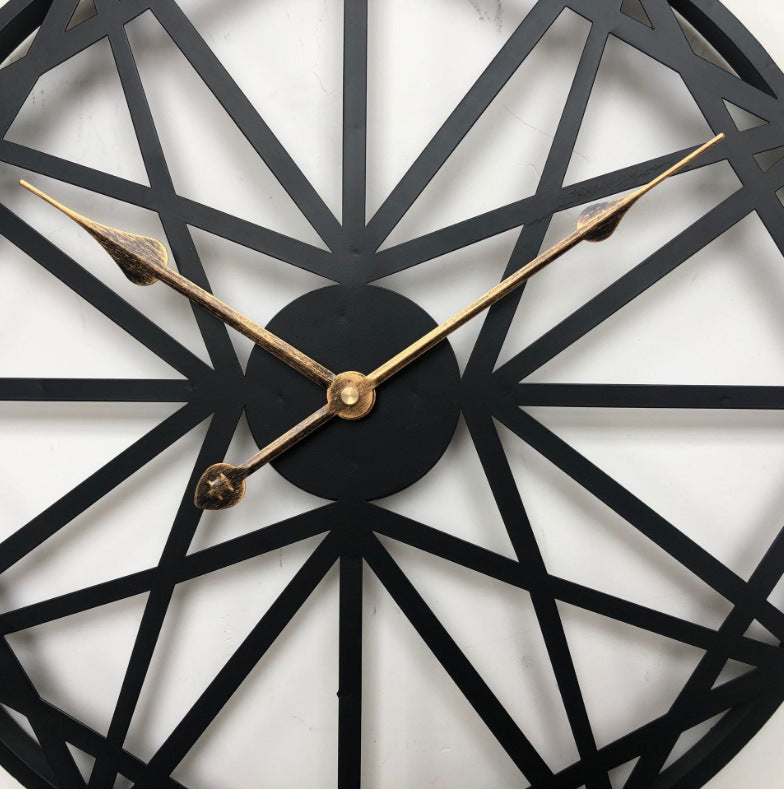Silent Iron Wall Clock