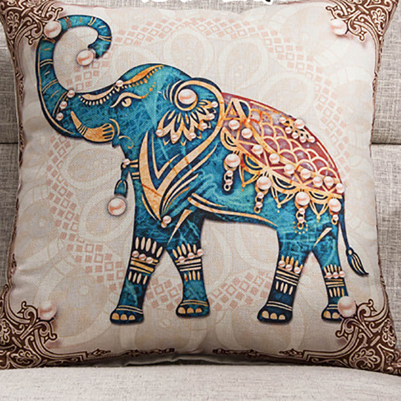 Elephant Stylised Cushion Cover