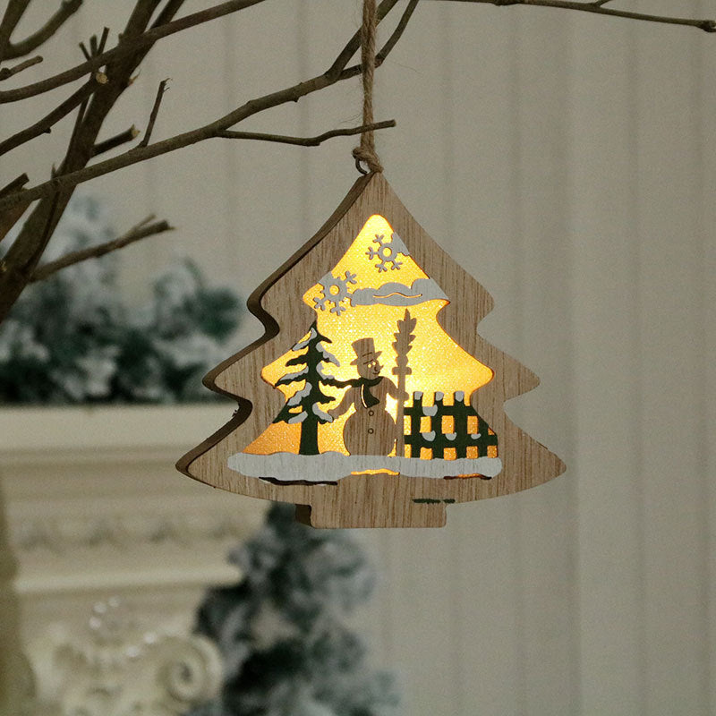 3D Wooden Shaped Xmas Decor