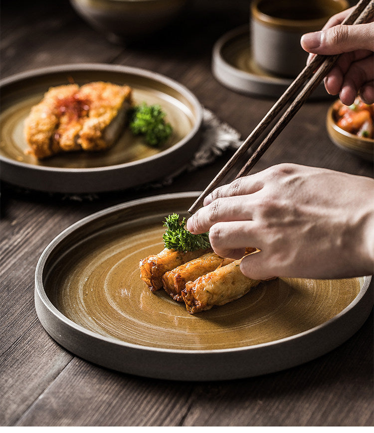 Simple Coarse Ceramic Plate