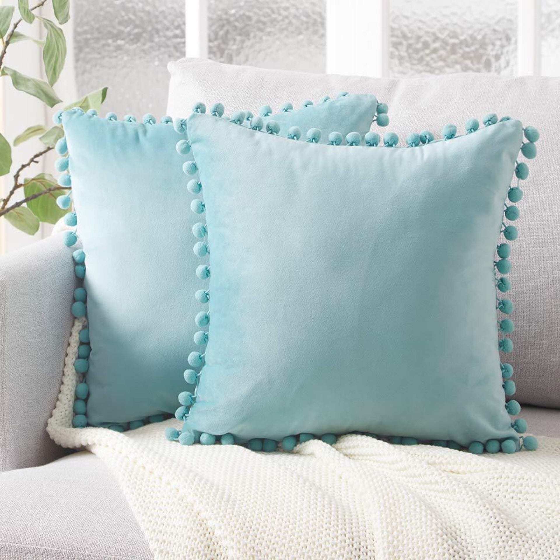 Velvet Plush Cushion Cover