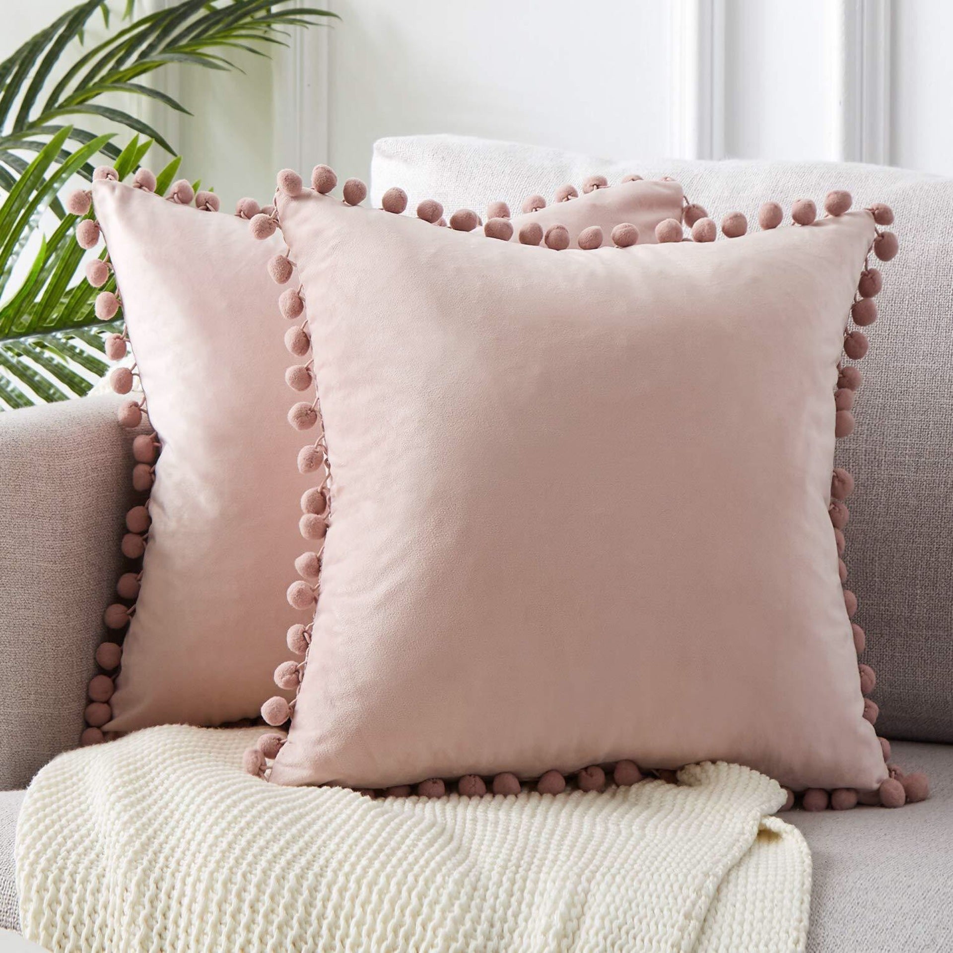 Velvet Plush Cushion Cover