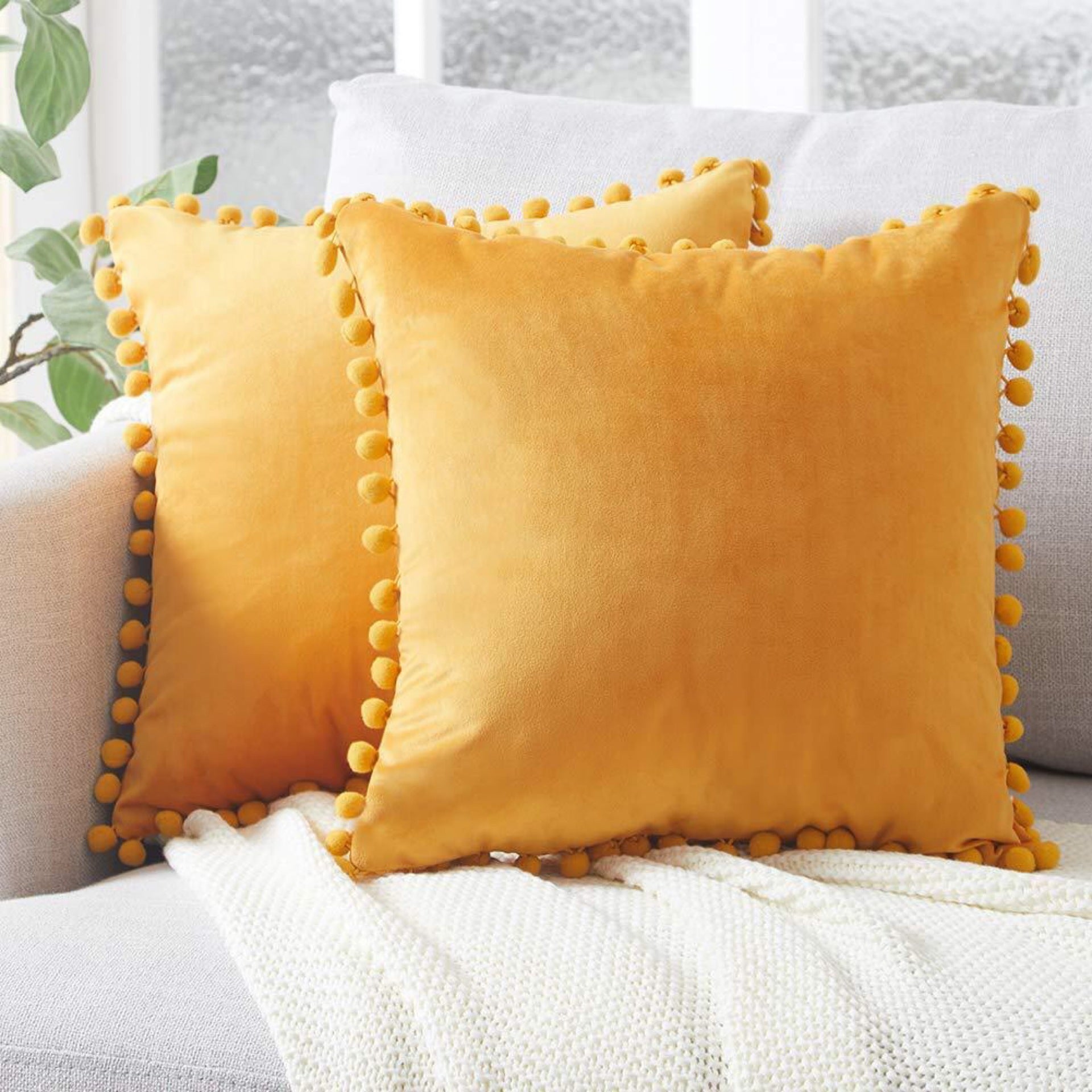 Velvet Plush Cushion Cover