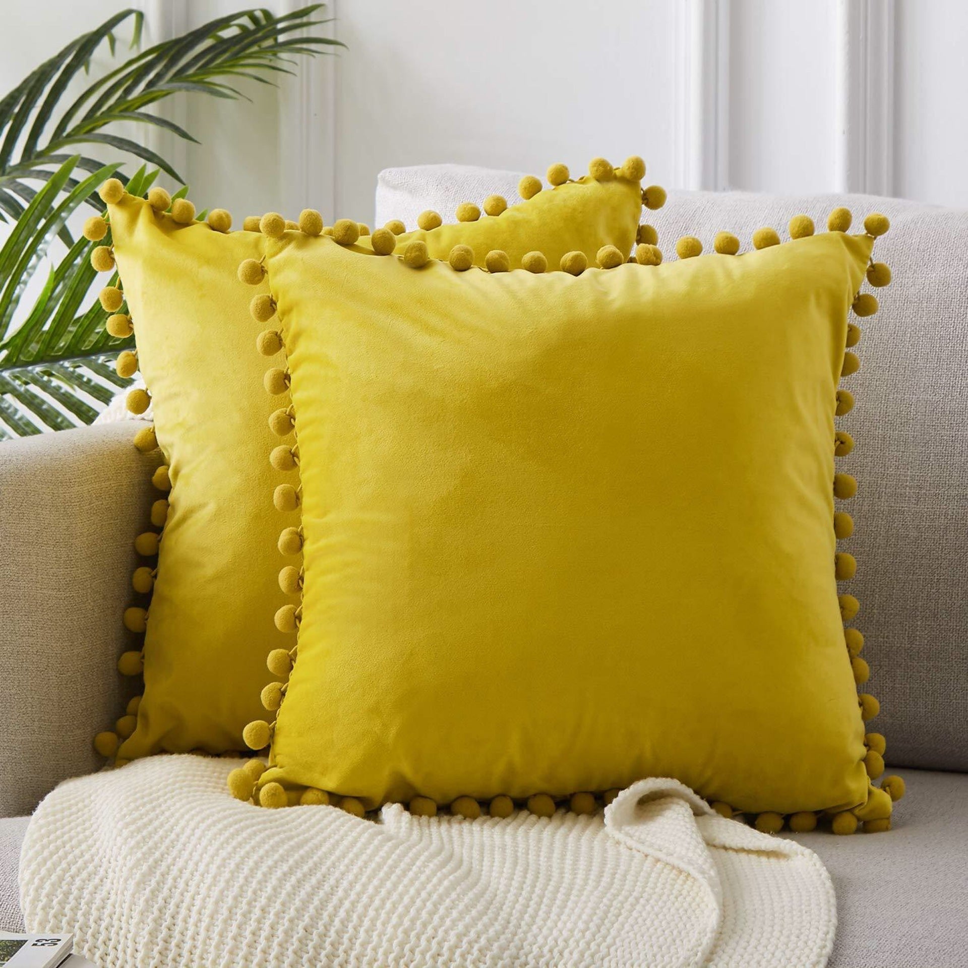 Velvet Plush Cushion Cover