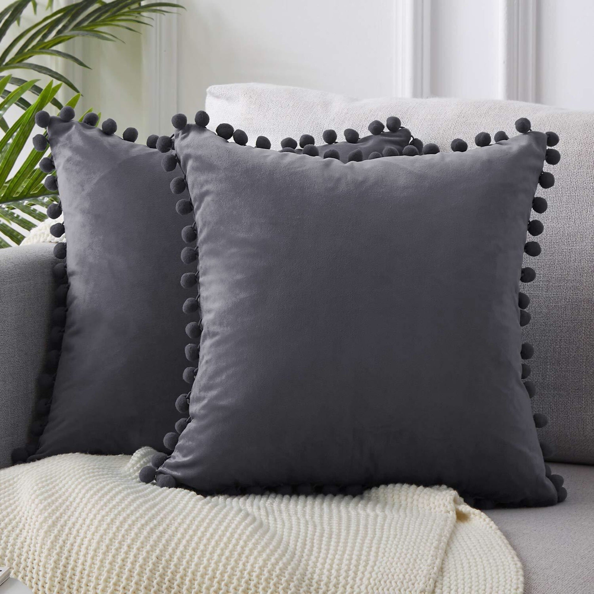 Velvet Plush Cushion Cover