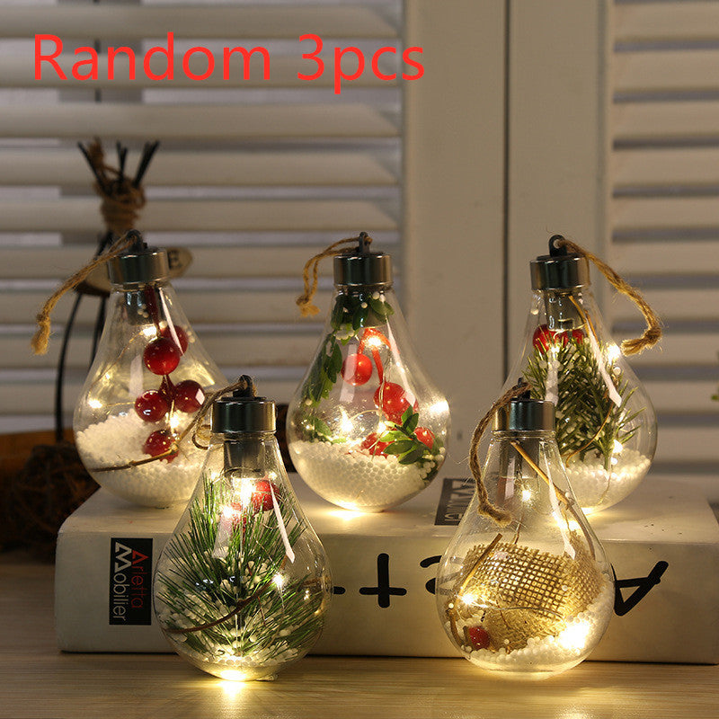 Bulb Snow Ornament
