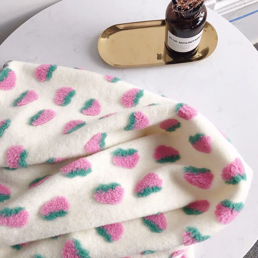 Christmas Berry Knit Blanket