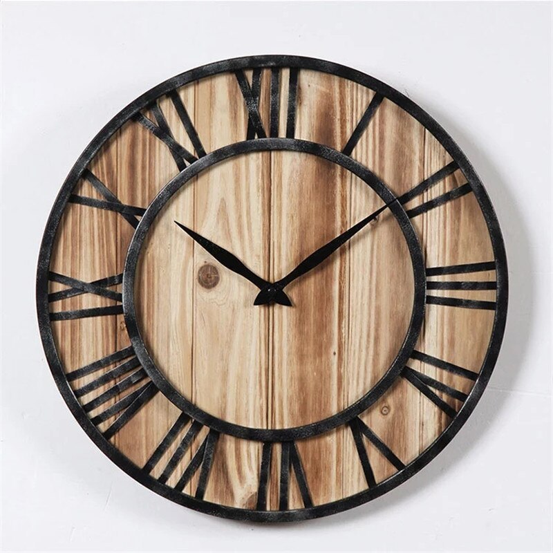 Wooden Barn Wall Clock