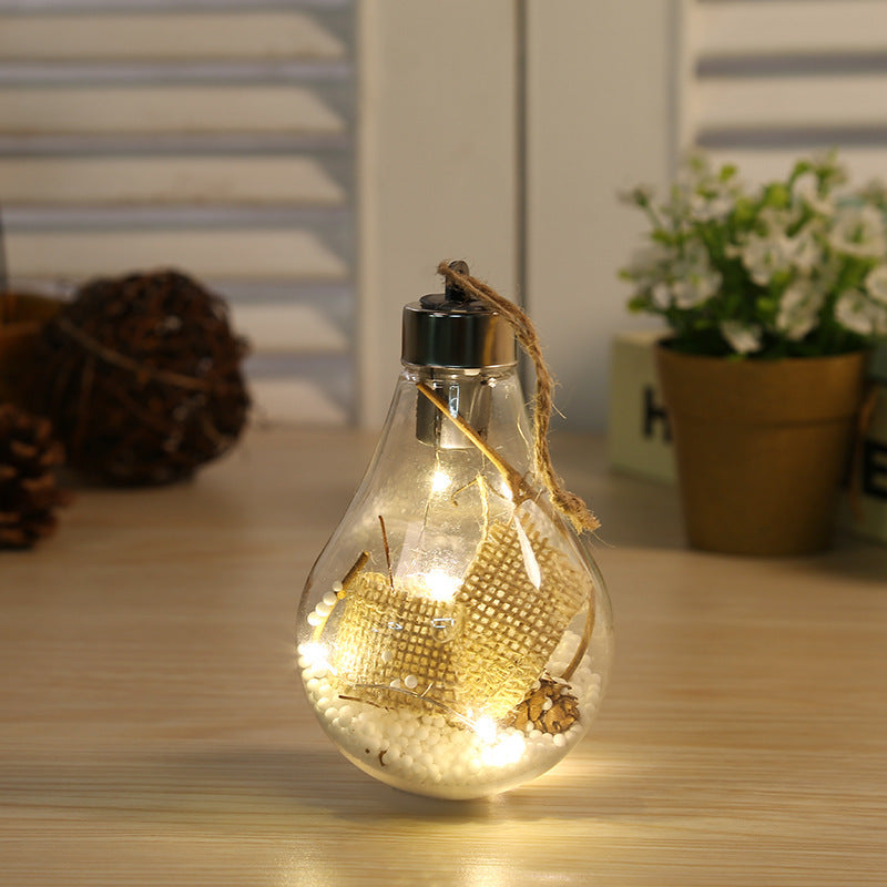 Bulb Snow Ornament