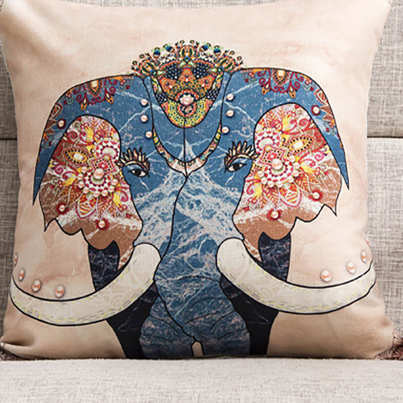 Elephant Stylised Cushion Cover