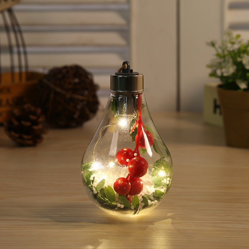 Bulb Snow Ornament
