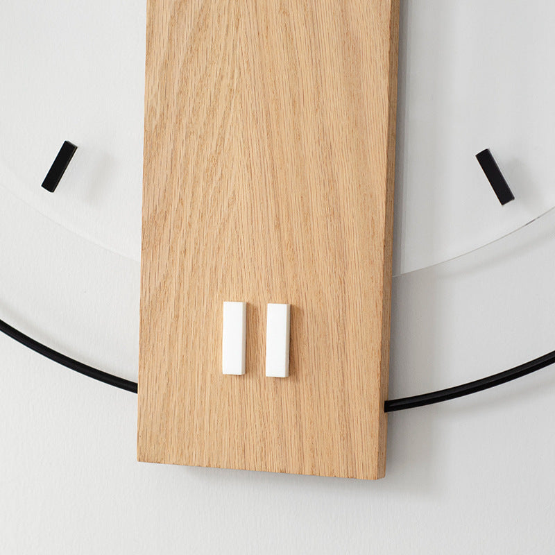 Wood Mute Ring Wall Clock