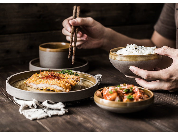 Simple Coarse Ceramic Plate