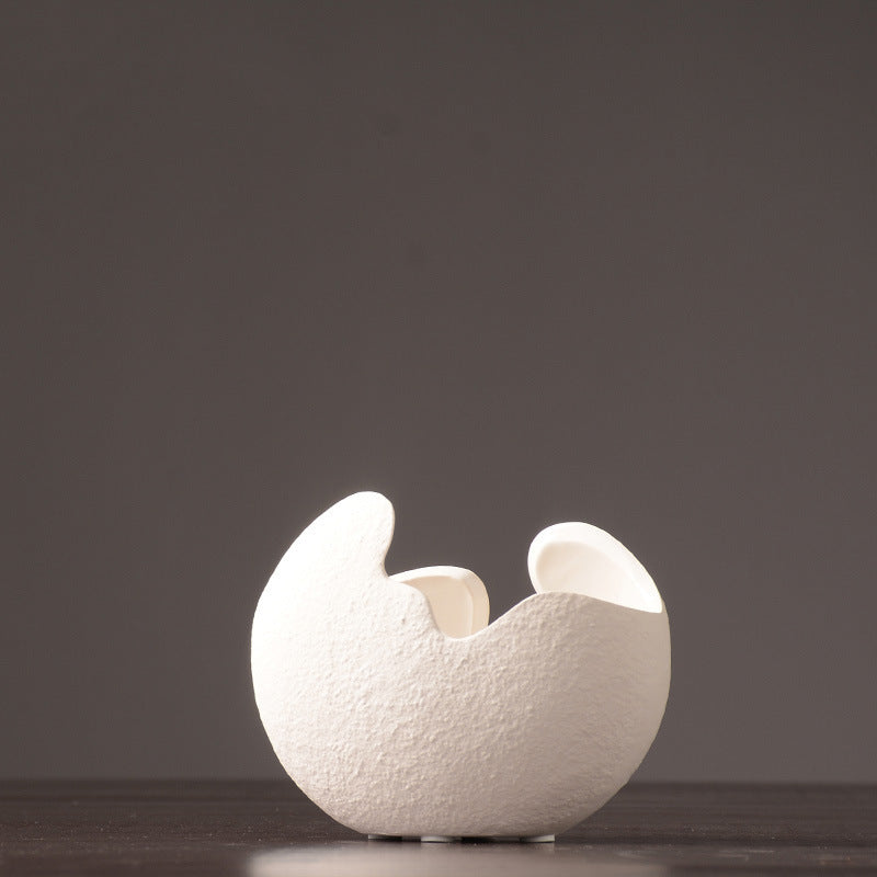Broken Eggshell Ceramic Vase