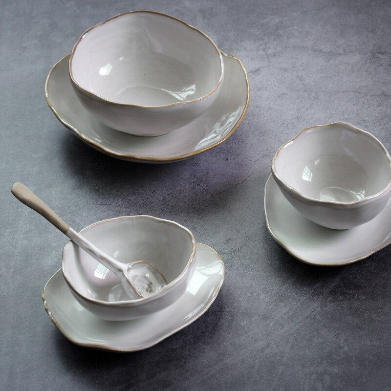 Irregular Plate & Bowl