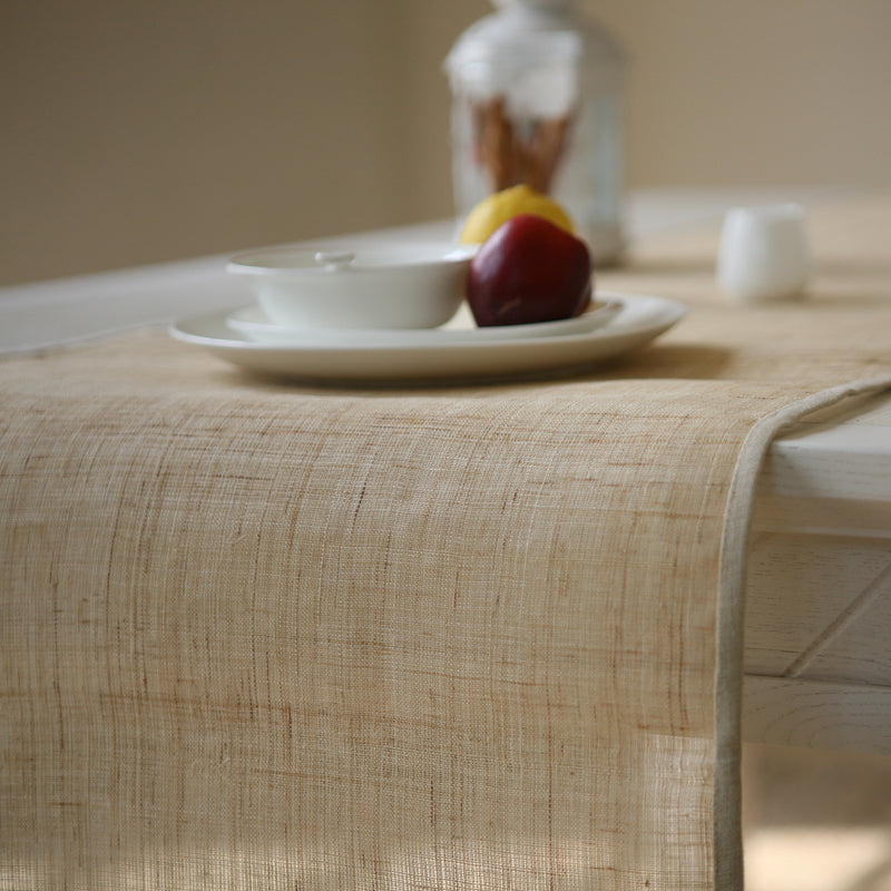 Handmade Pure Linen Table Runner