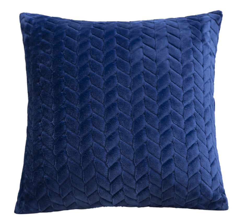 Flannel Leaf Cushion Cover