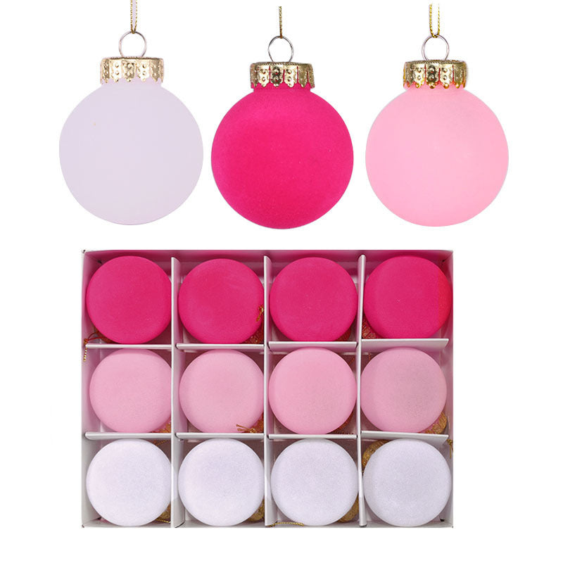 Flocked Baubles