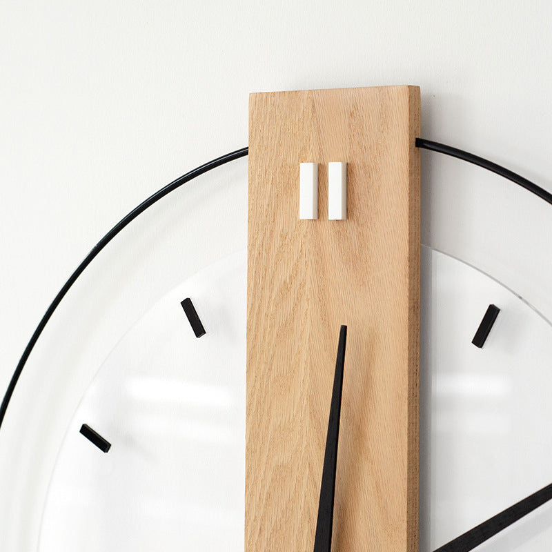 Wood Mute Ring Wall Clock