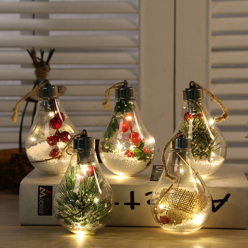 Bulb Snow Ornament
