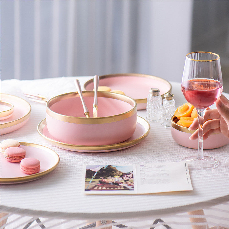 Ceramic Pink Tableware