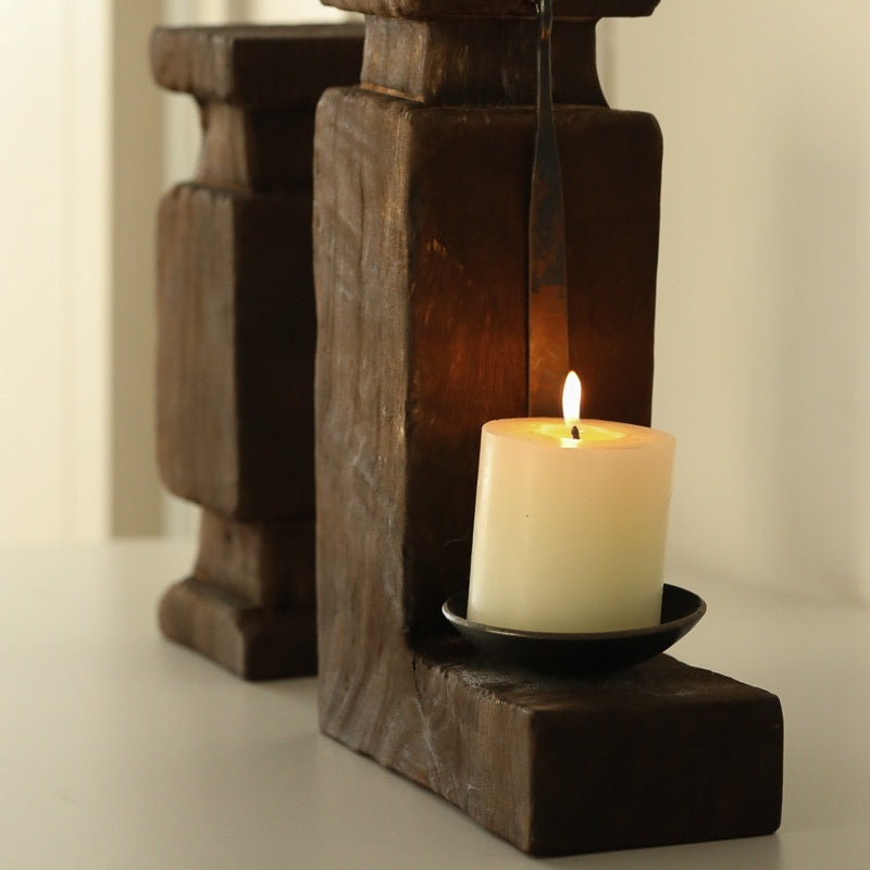Handmade Wooden Candlestick