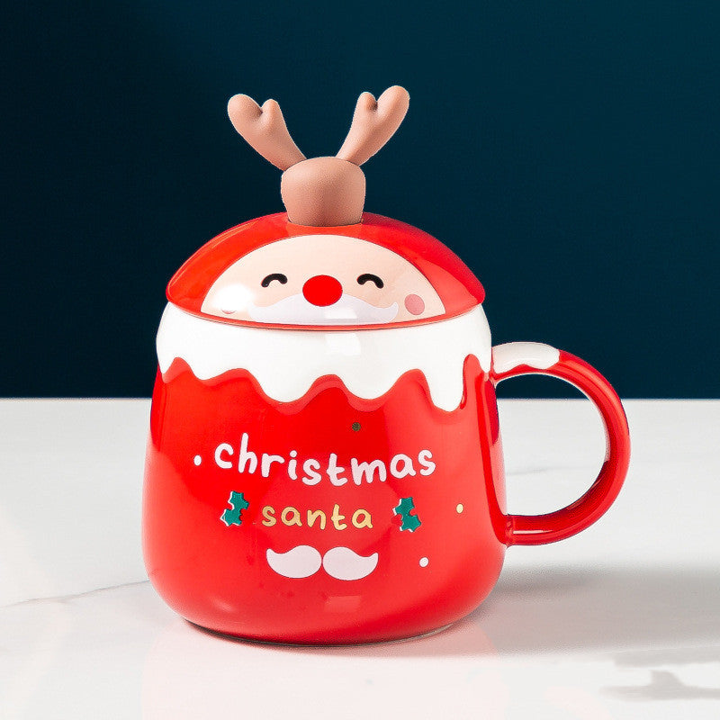 Cute Peeping Christmas Mug