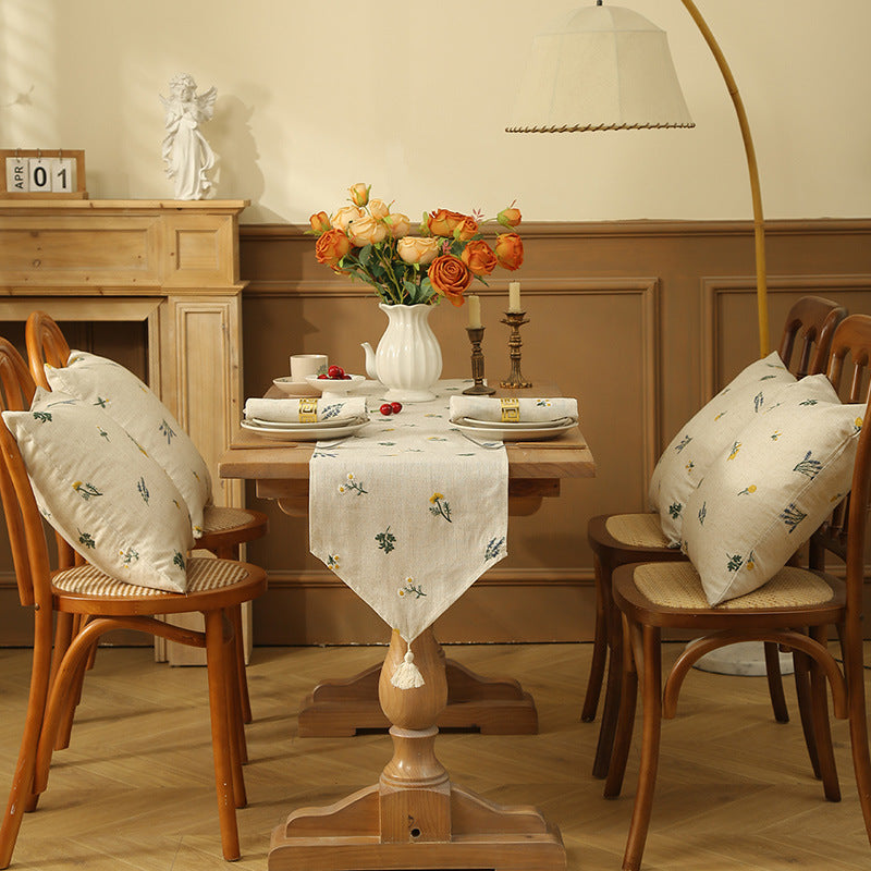 Wheat Embroidery Table Runner