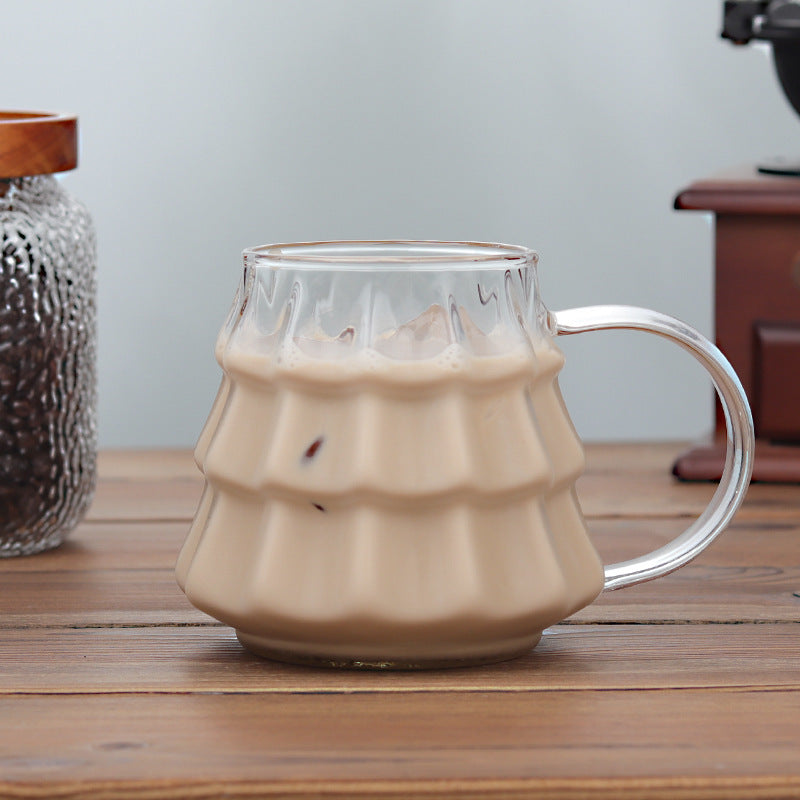 Glass Christmas Tree Mug