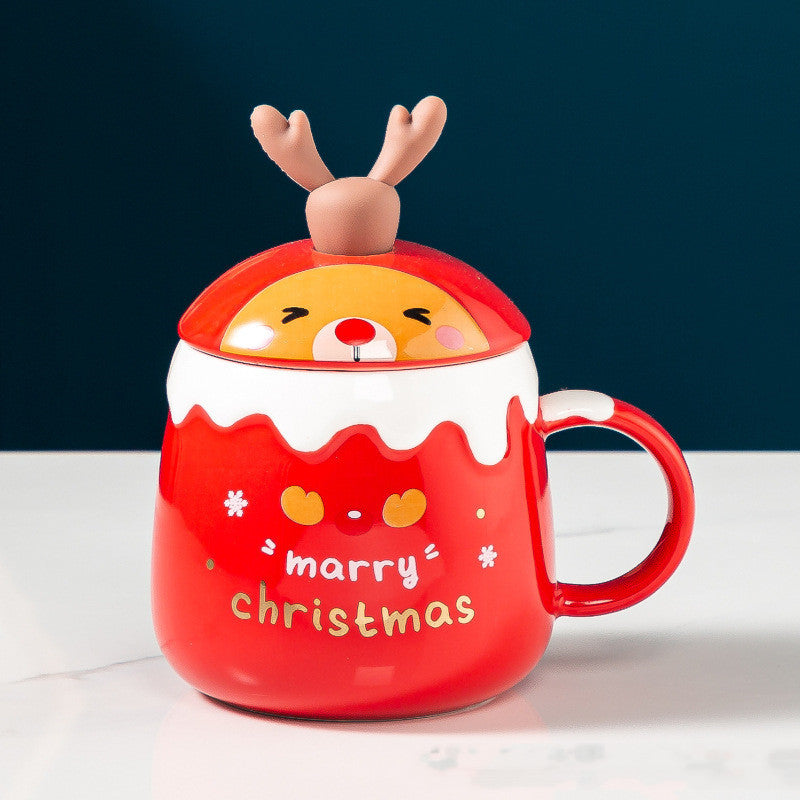 Cute Peeping Christmas Mug