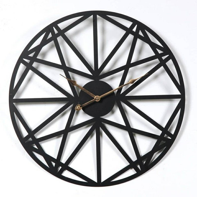 Silent Iron Wall Clock