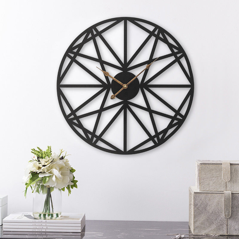 Silent Iron Wall Clock
