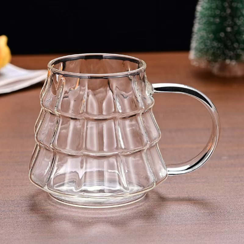 Glass Christmas Tree Mug