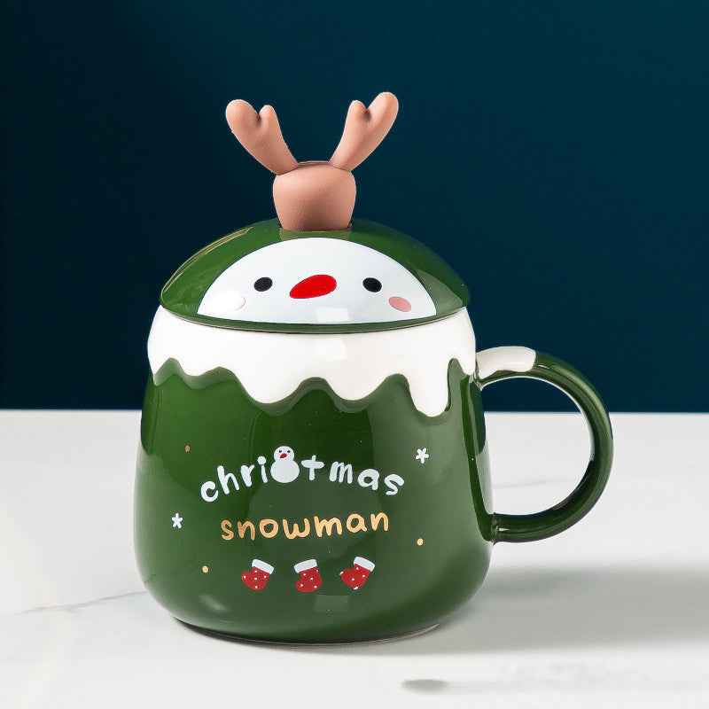 Cute Peeping Christmas Mug
