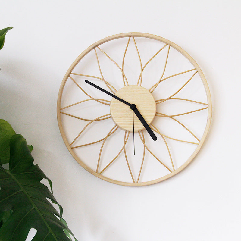 Japanese Sun Wall Clock