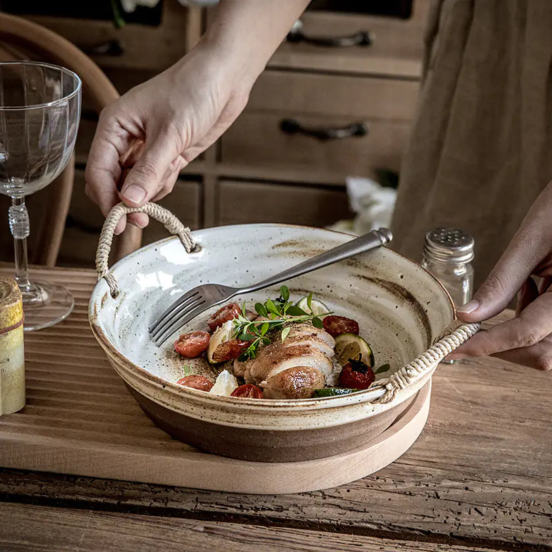 Coarse Pottery Breakfast Plate
