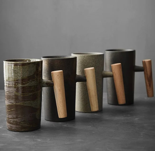 Japanese-Style Nordic Earth Mug
