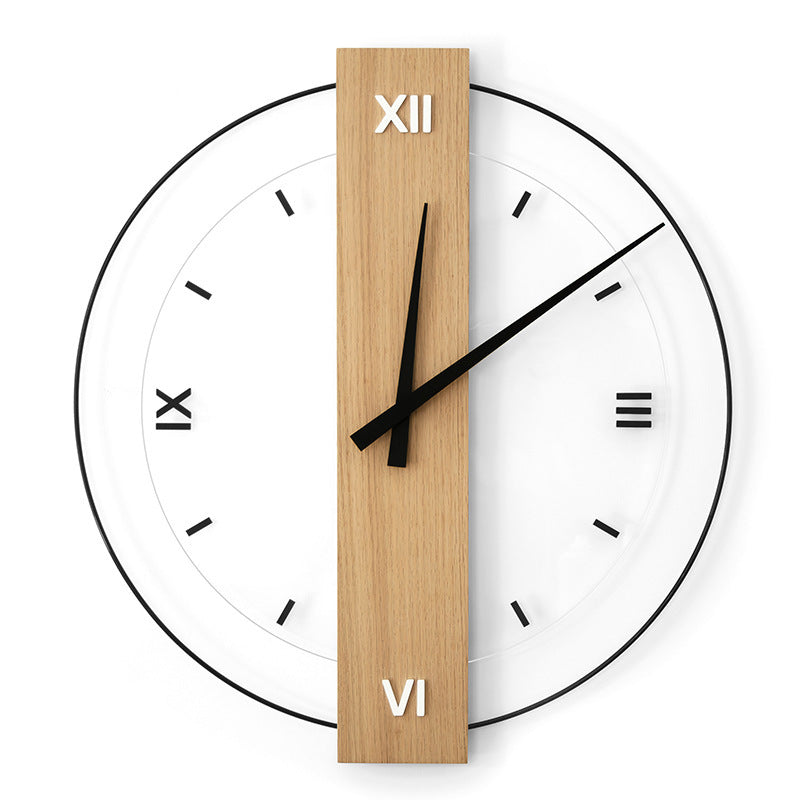 Wood Mute Ring Wall Clock