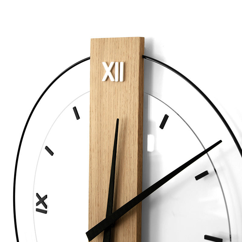 Wood Mute Ring Wall Clock