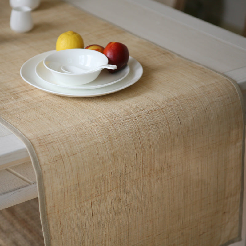 Handmade Pure Linen Table Runner
