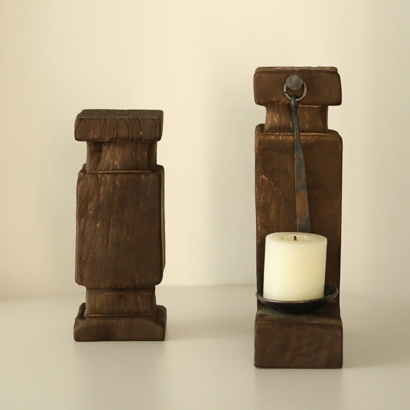 Handmade Wooden Candlestick