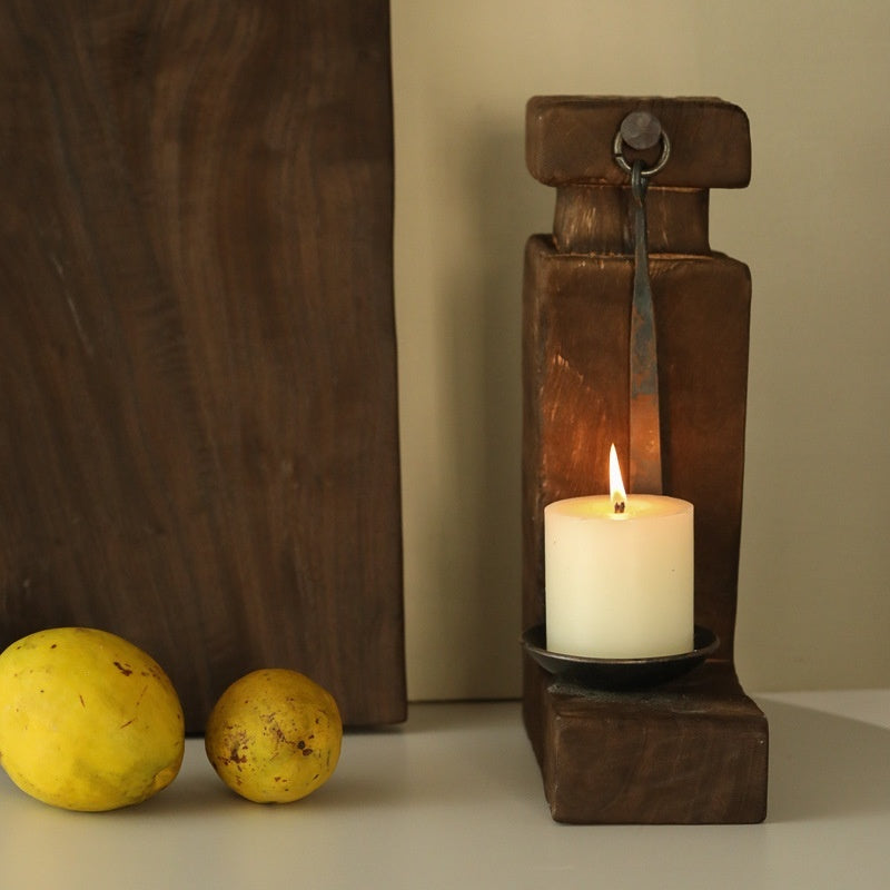 Handmade Wooden Candlestick