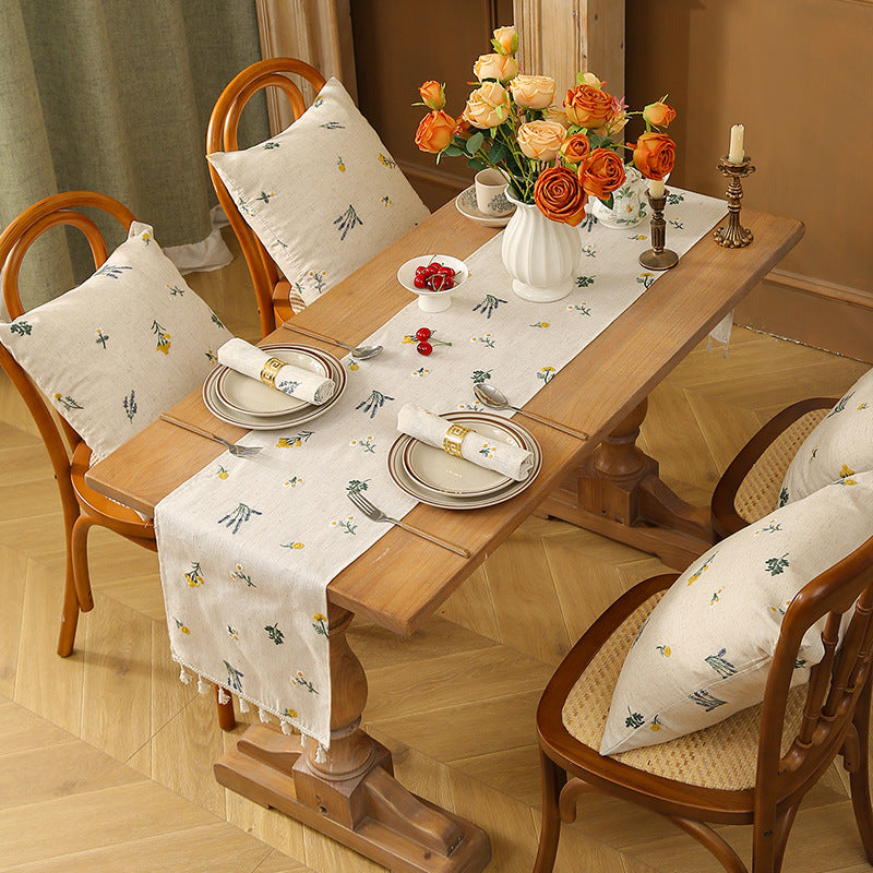 Wheat Embroidery Table Runner
