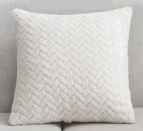 Flannel Leaf Cushion Cover