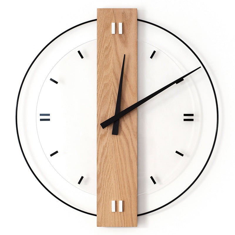 Wood Mute Ring Wall Clock
